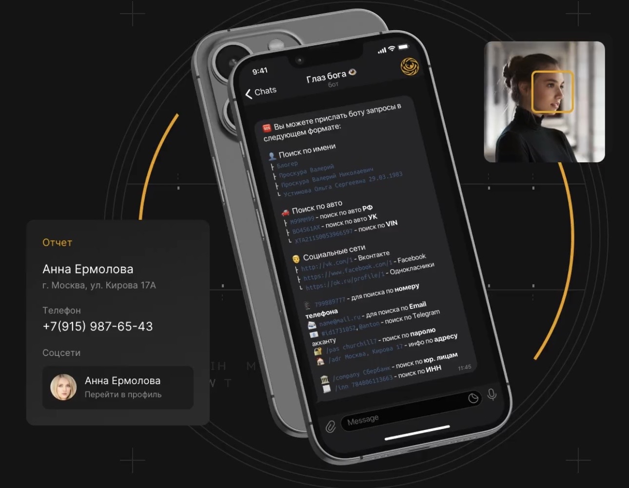 Telegram бот Глаз Бога